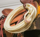 30 Ft White Western Adult Usa Made Lasso Rope Rodeo
