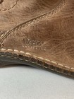 Ugg - Brown Leather Kona Boots Shearling Lining Toggle Closures - Damaged