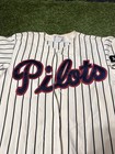 Vtg Rare Peninsula Pilots Game Worn Minor League Baseball Jersey Miusa Men 40