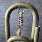 Vintage Brass Bugle Military Style Horn Antique Decor Prop - No Mouthpiece