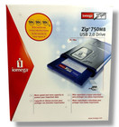 Iomega Zip 750mb Usb 2 0 Drive Z750usb In Box  Cable  Ac Adapter  10 250mb Discs