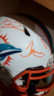 Tua Tagovailoa Jaylen Waddle Tyreek Hill Signed Miami Dolphins Authentic Helmet