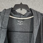 Rhone Robe Heritage Midweight Black Heather Captains Stitch Hood Relaxed Sz S m