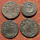 Four Better Ancient Roman Coins  276-395 Ad     Probus  Constantine  Theodosius