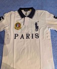 Polo Paris White France  5 Big Pony Chief Keef Type Shirt All Sizes