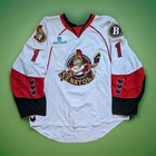 Binghamton Senators Game Worn Hockey Jersey 2007 2008 Elliott  1 Ahl Ccm Size 58