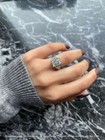 3ct Radiant Cut Lab Created Diamond Engagement Prong Ring 14k White Gold Plated