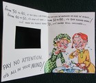 New vtg Unused 1948 Novo Laugh humorous Happy Anniversary Greeting Card Only  c 