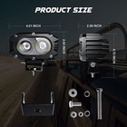 2pcs 4inch Big Eye Led Work Light Spot Pods Fog Driving Lamp Offroad For Truck
