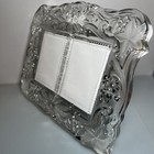 Mikasa Vintage Memories Duet Floral Glass Frame 11 5  Wide For 3x5 Photos