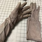 Film Used Reproducion Gray Military Gauntlets gloves  Soft  Leather  Sz M
