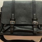 Vintage Genuine Leather Calvin Klein Black Messenger Bag