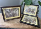Vintage Framed Anton Pieck Prints Set Of 3 7 5   x6    Gallery Wall Art