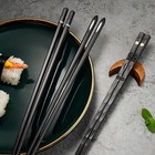 5 Pcs alloy Chopsticks - Glass Fiber Polymer  Good Toughness  Heat-resistant