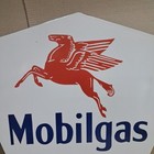 Mobilgas Porcelain Enamel Sign  28 X 22 Inches 1 Sided
