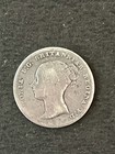 1843 Queen Victoria Sterling Silver Groat Four Pence Coin Young Head 1 8g
