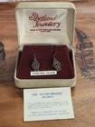 Vtg Sterling Silver Shetland Lukenbooth Heart Screw-on Earrings New In Box