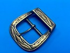 Nos Ranger Feather Leaf Pattern Center Bar Replacement Belt Buckle Marked W 
