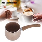 Single Handle Coffee Warmer Boiling Pot Mini Milk Pan Aluminum Alloy Non Stick