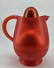 Vtg 90s Thermos By Alessi Designed By Stefano Giovannoni Florescent Orange Italy