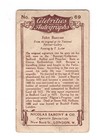 Historical Cigarette Card   86 John Bunyan Pilgrim   s Progress Author