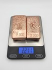 2 Bars 1 Kilo Each  Hand Poured Solid Copper  Bullion Bars 99 9 Pure Over 4 Lbs