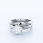 Solitaire Engagement Ring Set Platinum 1 69 Carat Round Lab-grown Diamond I Vs2