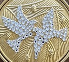 Vintage Rare Estee Lauder Golden Doves Crystal Lucidity Powder Compact