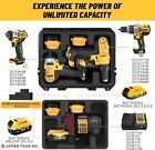 Case For Dewalt Cordless Drill impact Driver Set - Waterproof Hard Tool Box For 
