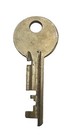 Vintage Mosler Brass Safe Deposit Box Key 2 1 4  Not Numbered Marked Mosler Only