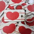 Heart License Plate Keychain     free         Handcrafted From Alabama License Plate