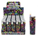5 Pack Refillable Classic Cigarette Colorful Color Slide  Lighters