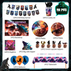 Godzilla Birthday Decoration Godzilla Boys Party Backgdrop Tableware Balloon Set
