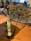 Green Floral Double Layer Inverted Umbrellas - C Shaped Handle Reverse Folding