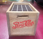 Vintage Wooden Pepsi-cola Crate Miniature With Divided Compartments