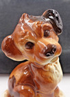 Vintage Royal Copley Puppy  Dog Ceramic Figurine   6 5  Tall Figurine 1950 s