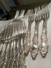 Columbia Rogers Dinner Forks 1890s Worlds Fair Art Nouveau C Monogram