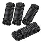 4pcs 3 8  X 15  Boat Dock Lines Double Braided Nylon Rope 12  Loop Marine