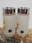 Set Of Vintage Westmoreland Frosted Glass Salt And Pepper Shakers