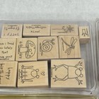 Lot Of Rubber Stamps Stampin Up On Wood Mixed Theme   Brand See Photos