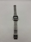 Y2k Vintage Silver Digital Watch Adjustable Stainless Steel Unisex