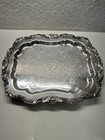 Epca Old English By Poole Silver Plated Serving Tray - Vintage