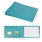 7-ring Business Check Binder For 9 X 13 Sheets  600 Checks Peacock Green