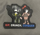Baltimore City Md Police Department Natty Bo   Utz Chip Girl Conquer Pvc Patch