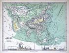 1861 Humboldt Physical Map Asia Himalaya Caucasus Mountains Elevations By Bromme