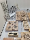 Huge Lot Of Wood Block   Clear Rubber Stamps Variety Most Stampin Up Vintage