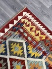 Vintage Kilim Traditional Hand Made Oriental Wool Kilim 5ft10inx3ft 175cmx124cm