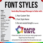 Rapid Vinyl Custom Vinyl Lettering Name Number Transfer Decal Truck Business Rv