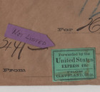 Us Cleveland Oh Express Company Stampless Cover To New York Unlisted In Scott