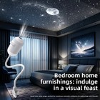 Hd Smart Dynamic 5d Holographic Night Light Projector  2 In 1 Galaxy Night Light